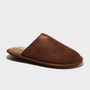dluxe by dearfoams Men's Damien Scuff Slippers - Brown XL 13/14